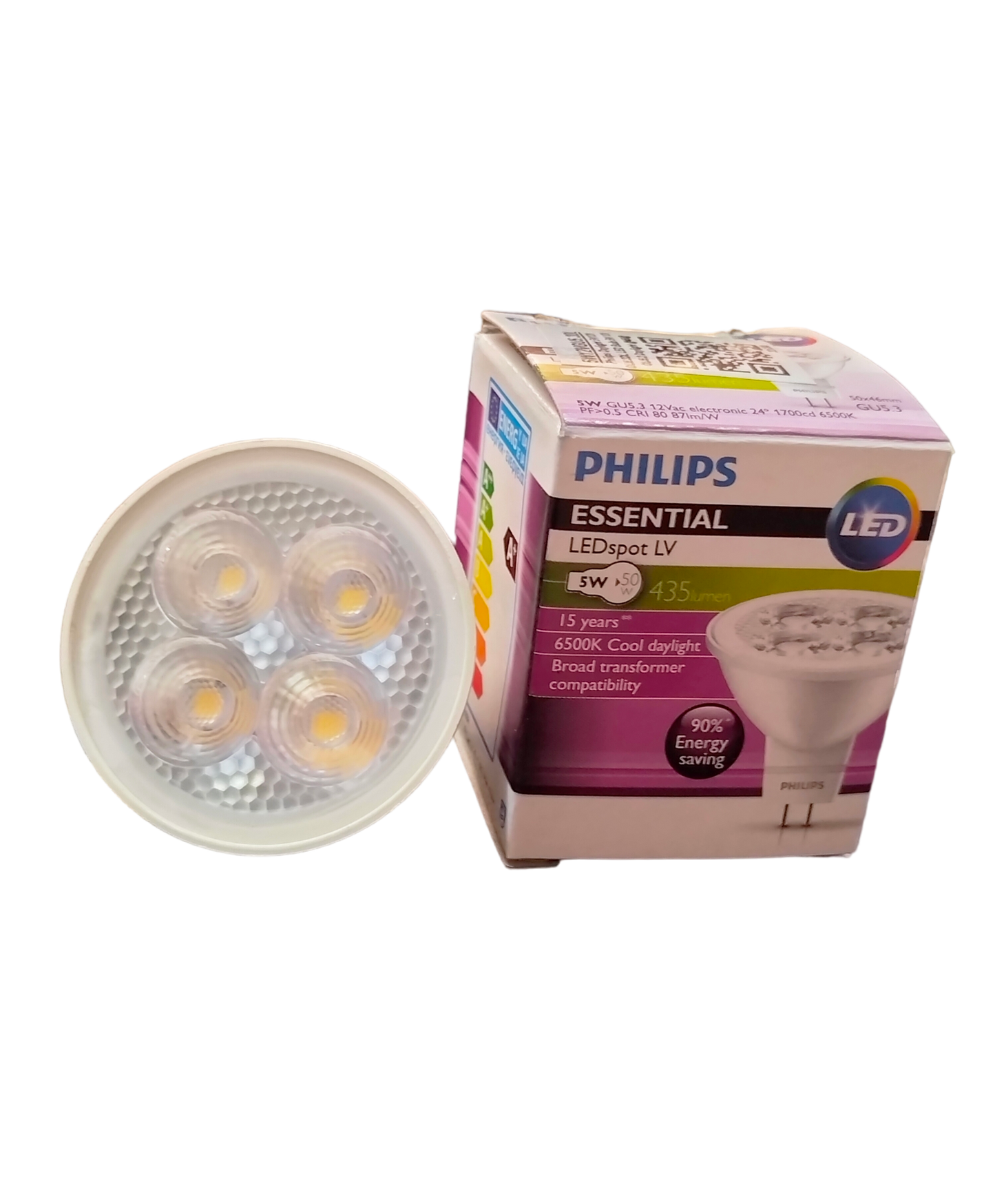 Philips 5W LED MR16 GU5.3 12VDC Daylight MR-16 LED 5W GU 5.3 12V DC 6500K Daylight
