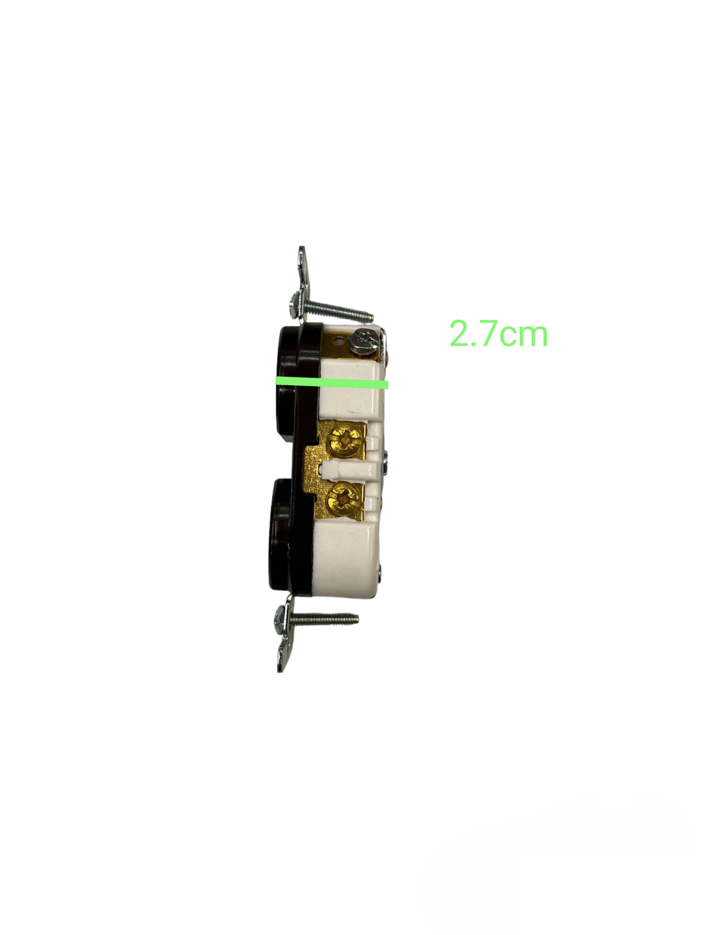 Eagle Duplex Universal Outlet with Ground 15A 250V CAT 828B