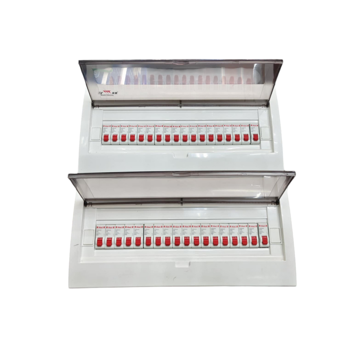 Panel Board 50A 1Pole Main with 35 Branches 1 Pole Miniature Circuit Breaker, Distribution Box Metal Base with Himel Circuit Breakers and Bus Bar Metal Base ( ZY) Himel