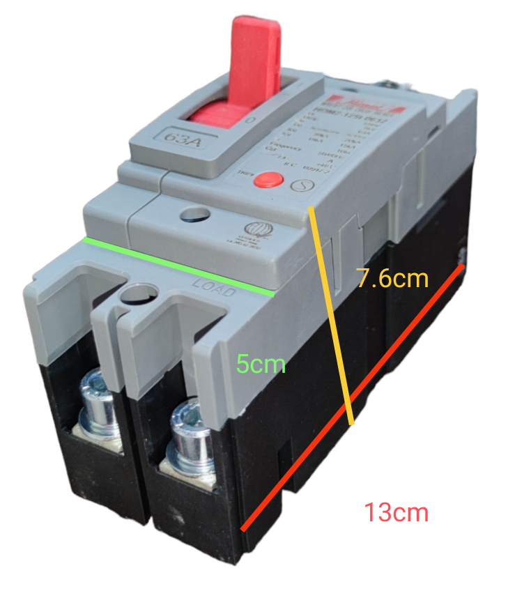 Himel 63A 2Pole Industrial Circuit Breaker 30KIAC 220V MCCB HDM2125L0632