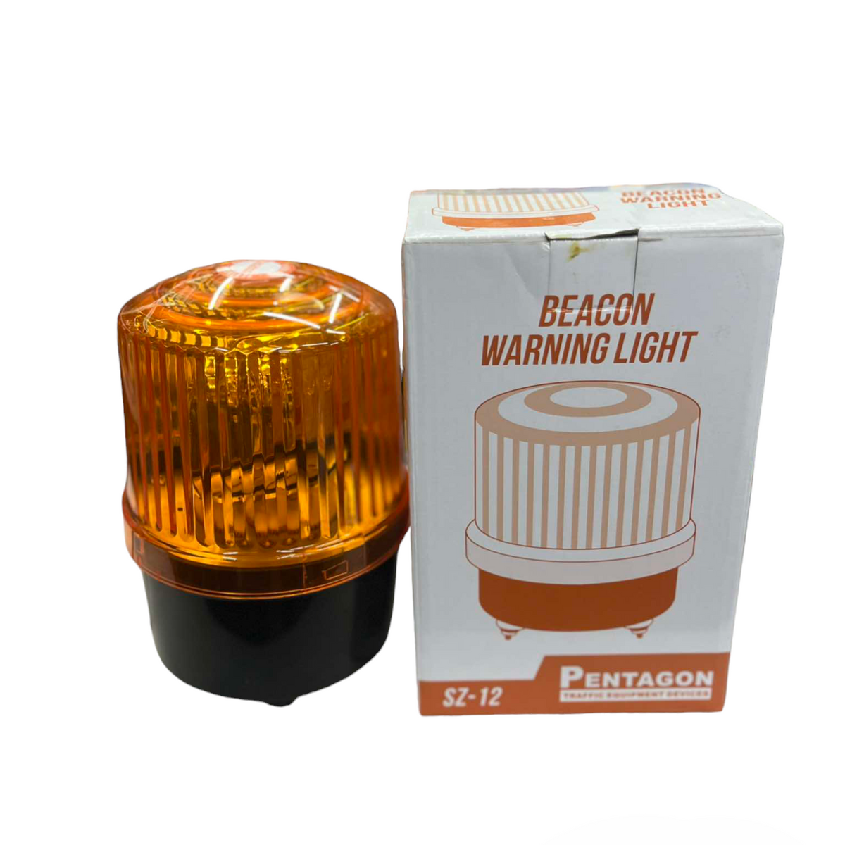 Pentagon Warning Light Revolving Light Available in Amber or Red Color 12V or 24VDC