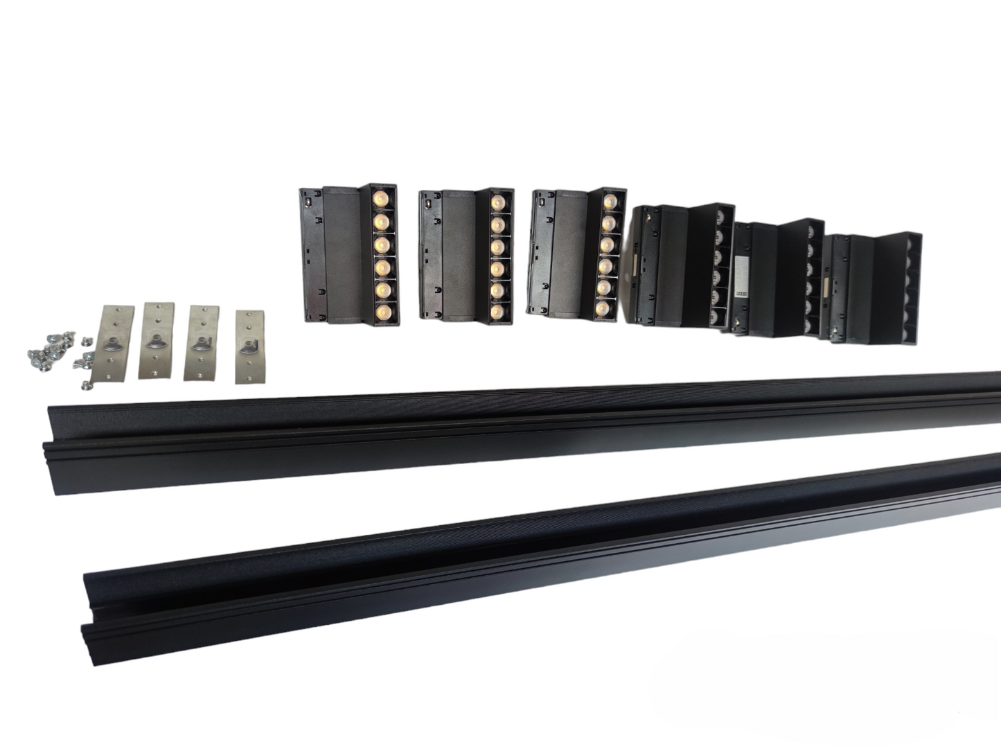 ILLUMIQ TERRA LED Magnetic Track Light 2 Meters 50mm with 6pcs 6W LED Foldable Grille Daylight 6500K 220V Series 20