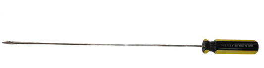 Rubicon 8 Inches Flat Head Screw Driver 901 with long metal shaft and black yellow handle