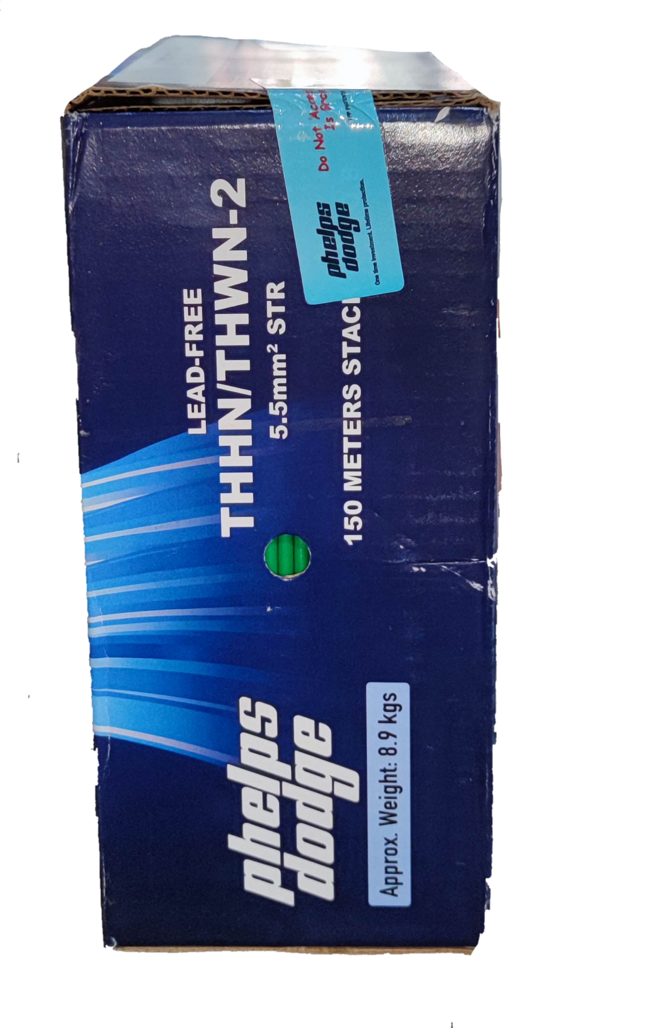 Phelps Dodge 5.5mm THHN AWG 10/7 THWN (70 Meters) Blue