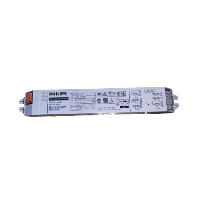 Philips Electronic Ballast 1x14W 2x14W 3x14W 1x28W 2x28W 1x21W 2x21W 220V, T-5 Ballast for 1/2/3 TL5 14W, 1/2 x TL5 21W/28W ( Philips) EB-Certalume Intelligent EB-Ci 1-2 14-28W