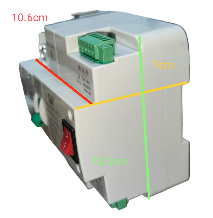 Grippes Automatic Transfer Switch 32A 2Pole Single Phase, ATS 32A 2P 220V