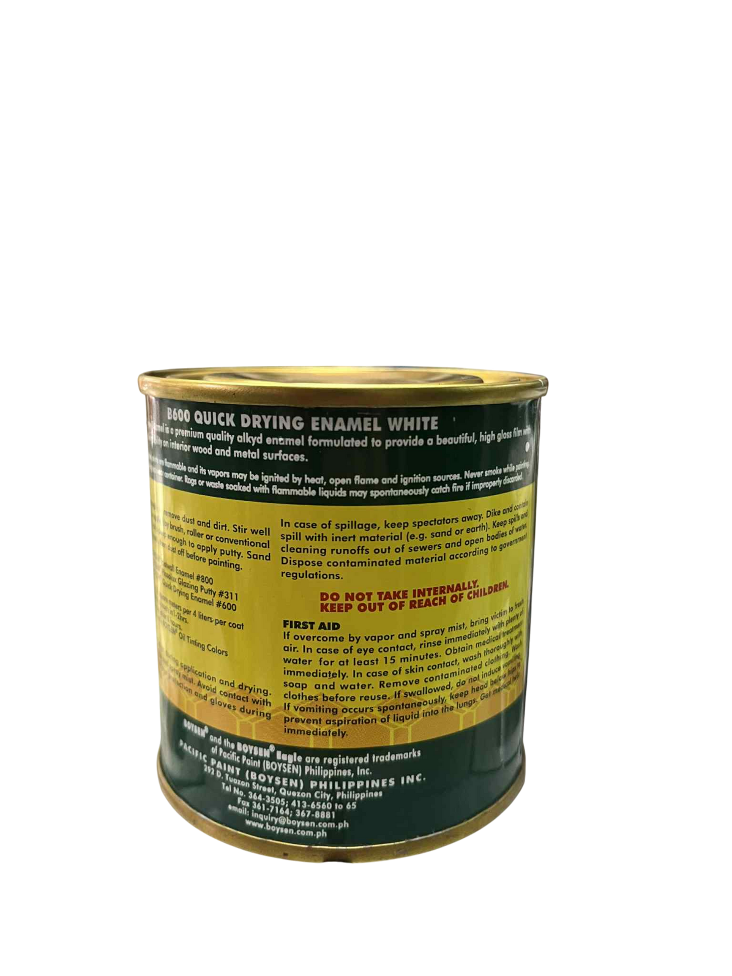 BOYSEN Quick Drying Enamel 1/4 liters White B-600