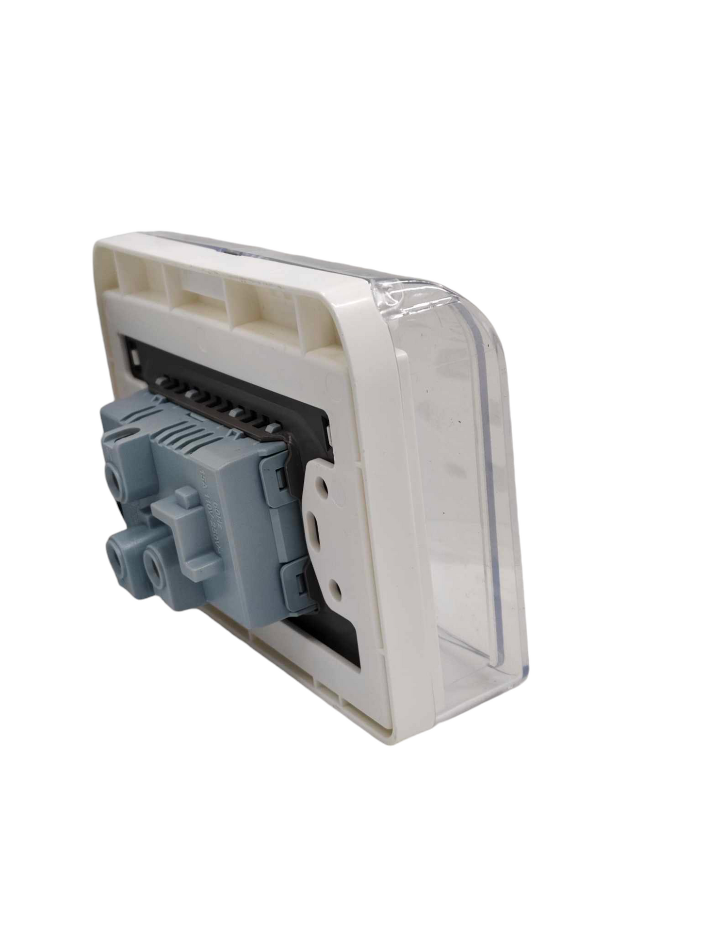 Grazen Weatherproof Plate Cover with Duplex Universal Outlet with Ground 16A 220V with USB-A and USB-C 2100mAh 5VDC