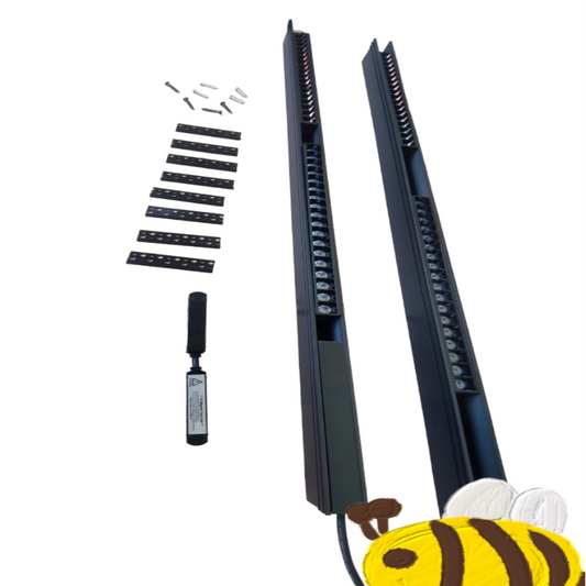 ILLUMIQ TERRA Magnetic Track Light 2 Meters 50mm with 4pcs 18W LED Grille Track Light 220V Daylight 6500K 20 Series