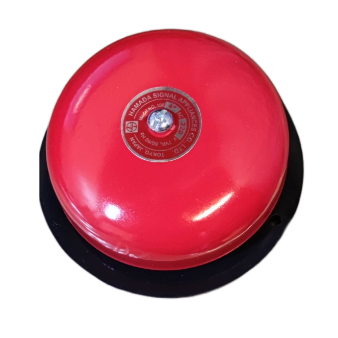 Hallo 4" Round Bell, Fire Alarm Bell 4" Japan, 4" Red Round Bell 100mm
