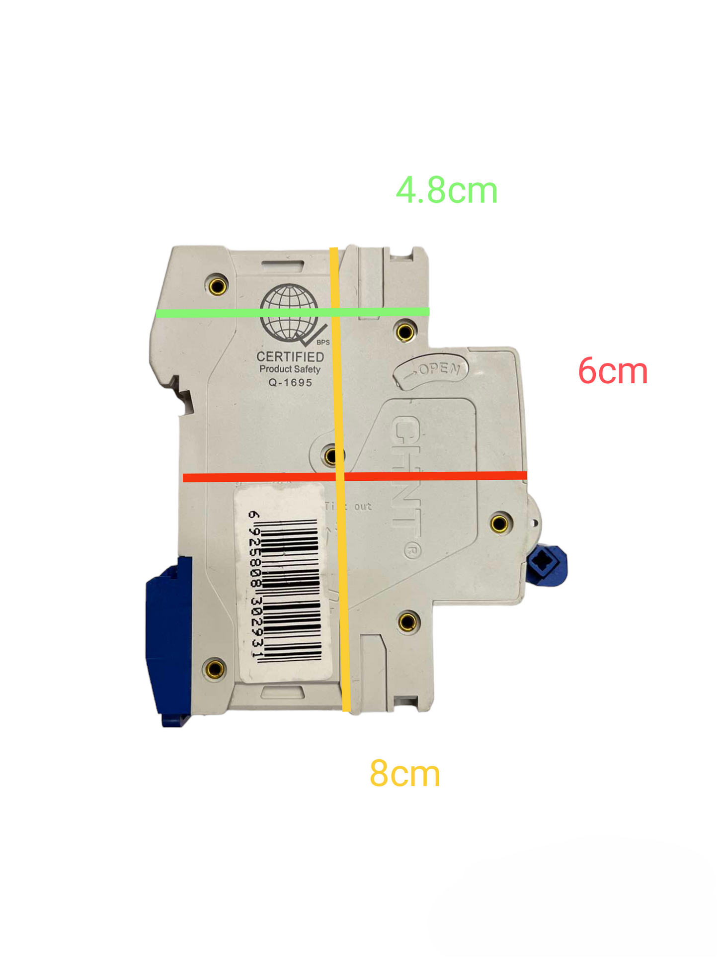 Chint 63A 2Pole 6KAIC 220V with indicator Miniature Circuit Breaker NB1-63 2P C63 6KADB
