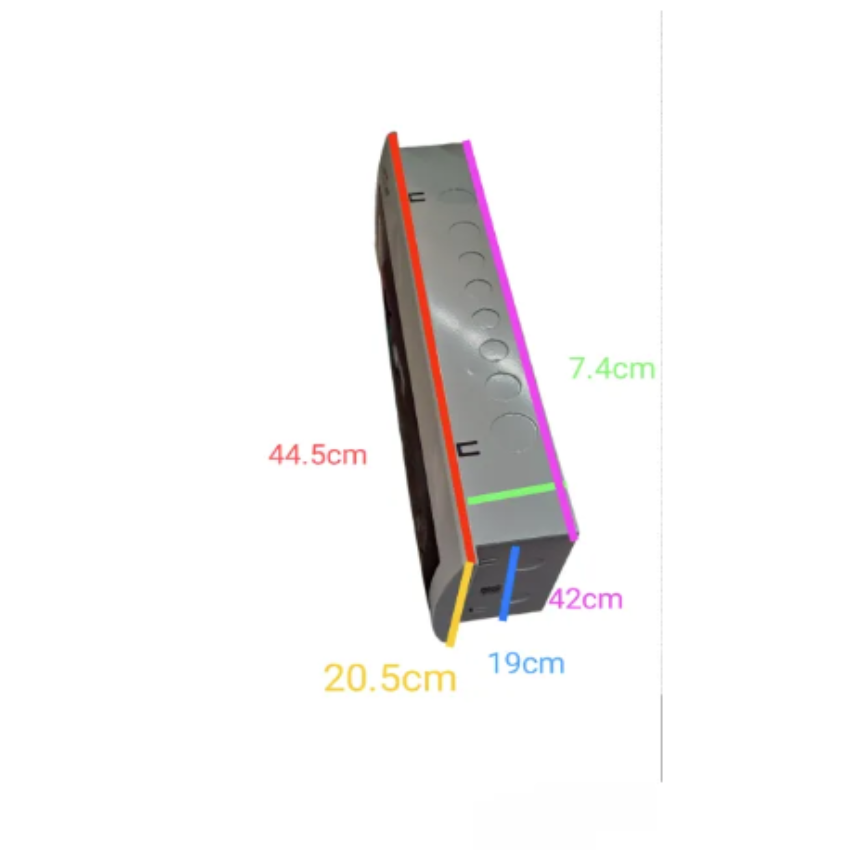 Panel Board 63A 1 Pole Main Miniature Circuit Breaker with 19 Branches 1 Pole Miniature Circuit Breaker 20 Ways Flush Type Panel Box ZY with 20 Bus Bar 1 Pole ( Chint NB1 Breakers)