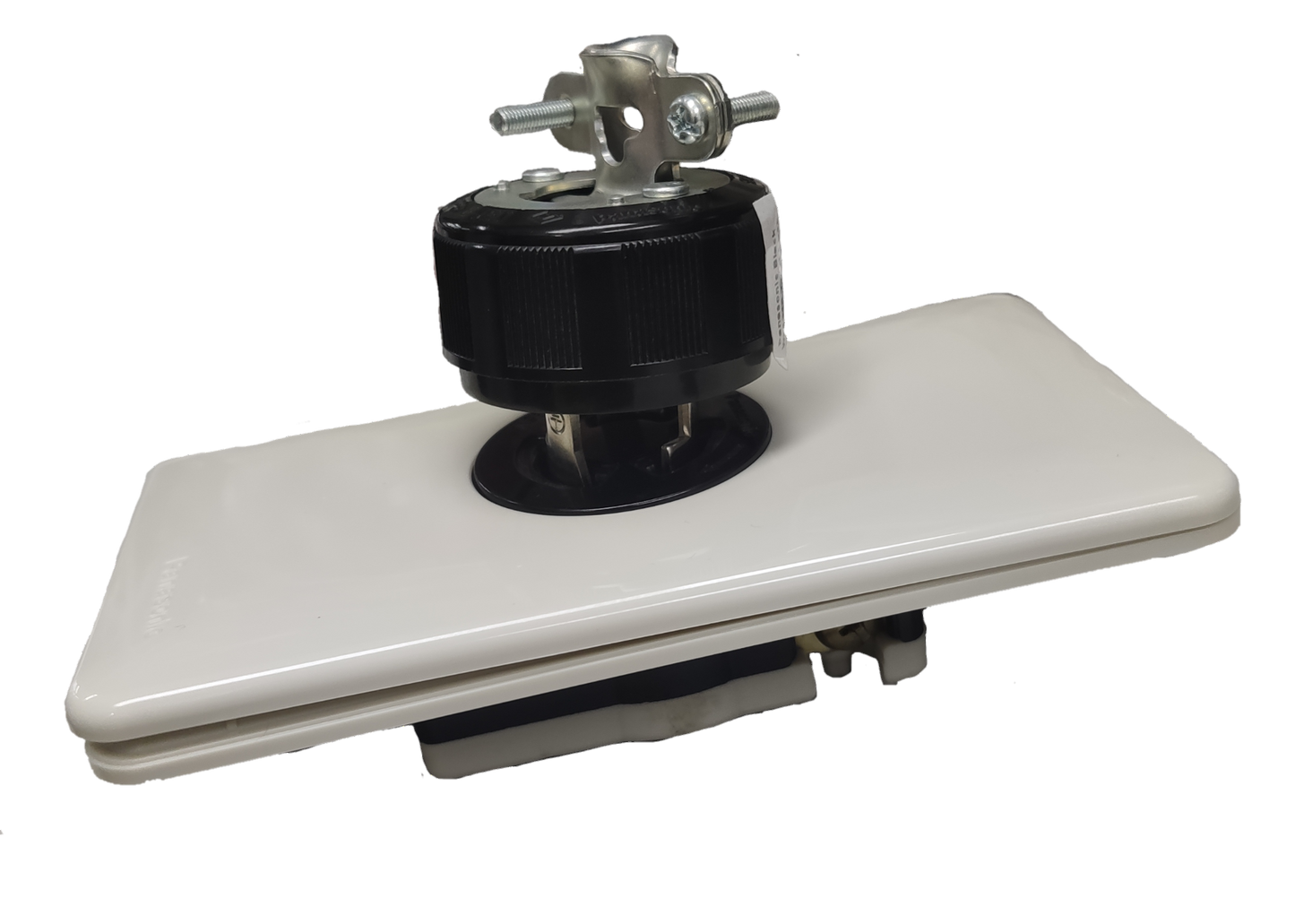 Panasonic 15A Twist Lock Outlet with Plug and Plate 2P+E (3P) 125V (ML-1) WF2315 and WF6315 and WNF6253W-8, Twistlock Outlet with Plug and Plate Cover 15A 2P+E