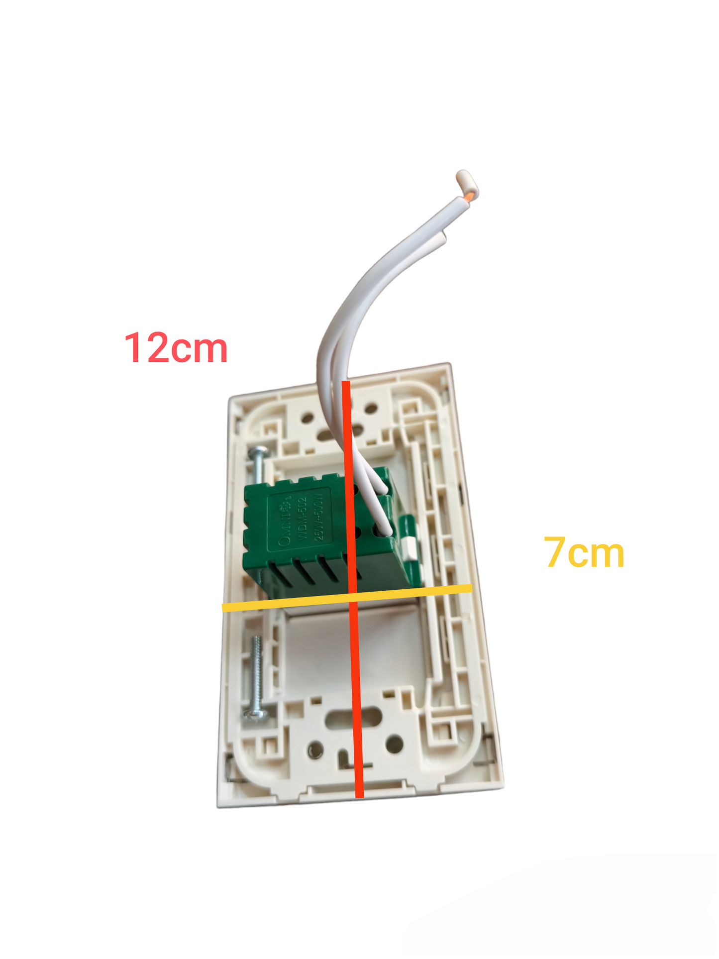 Omni 500W Dimmer Switch with Stainless Plate Cover WWP-110S+WDM-502