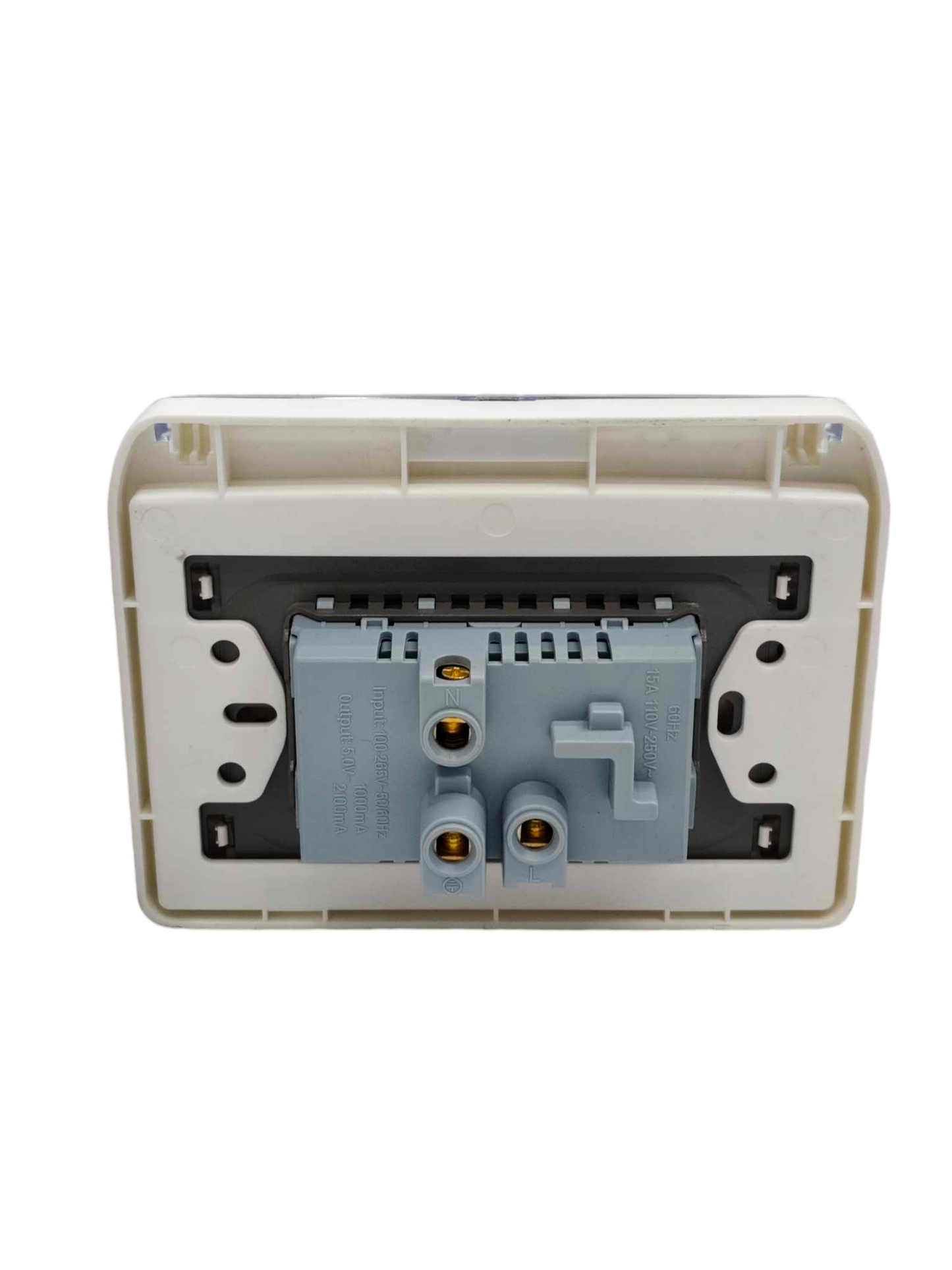 Grazen Weatherproof Plate Cover with Duplex Universal Outlet with Ground 16A 220V with USB-A and USB-C 2100mAh 5VDC