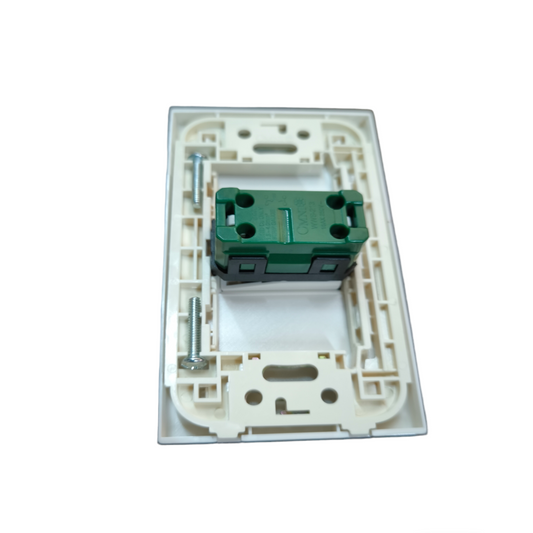 Omni 1 Gang 1 Way Switch with Plate Wide Series 16A 250V WWP-110+WWS-213