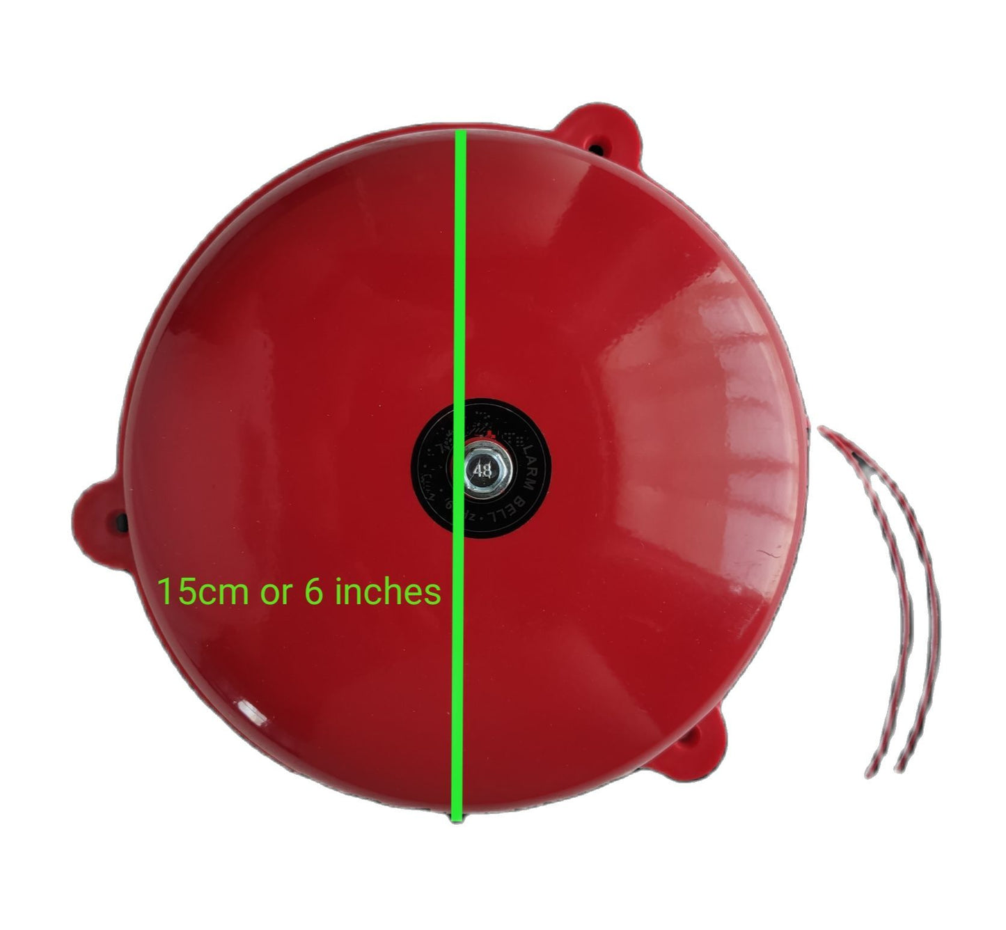 Grippes 6" Round Bell , Fire Alarm Bell 6" 150mm , 6" Red Round Bell 24V Round Bell 150mm, Bell