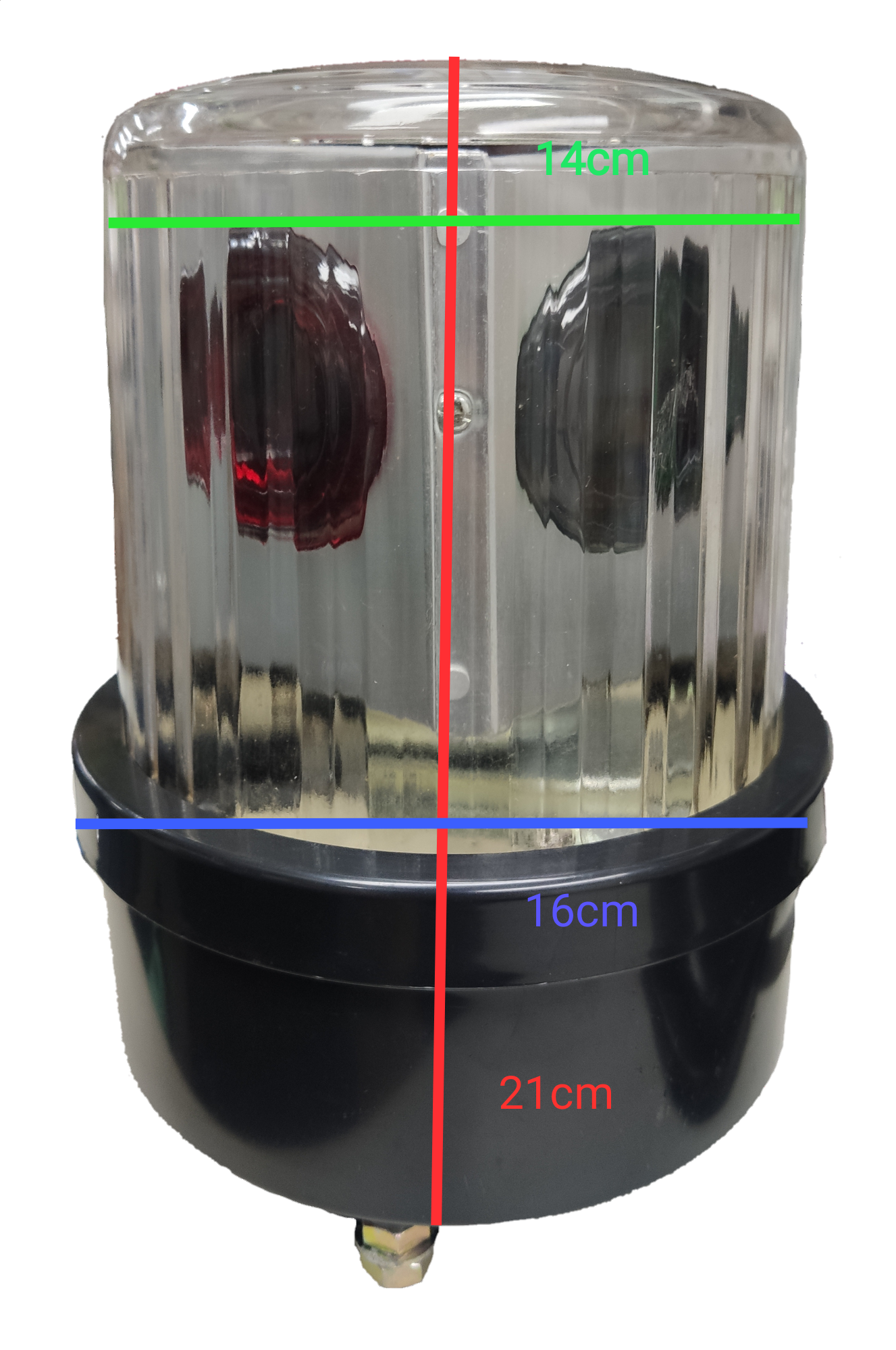 Revolving Lights 220V Red, Green, Yellow, Blue, Decorative Warning Light Design