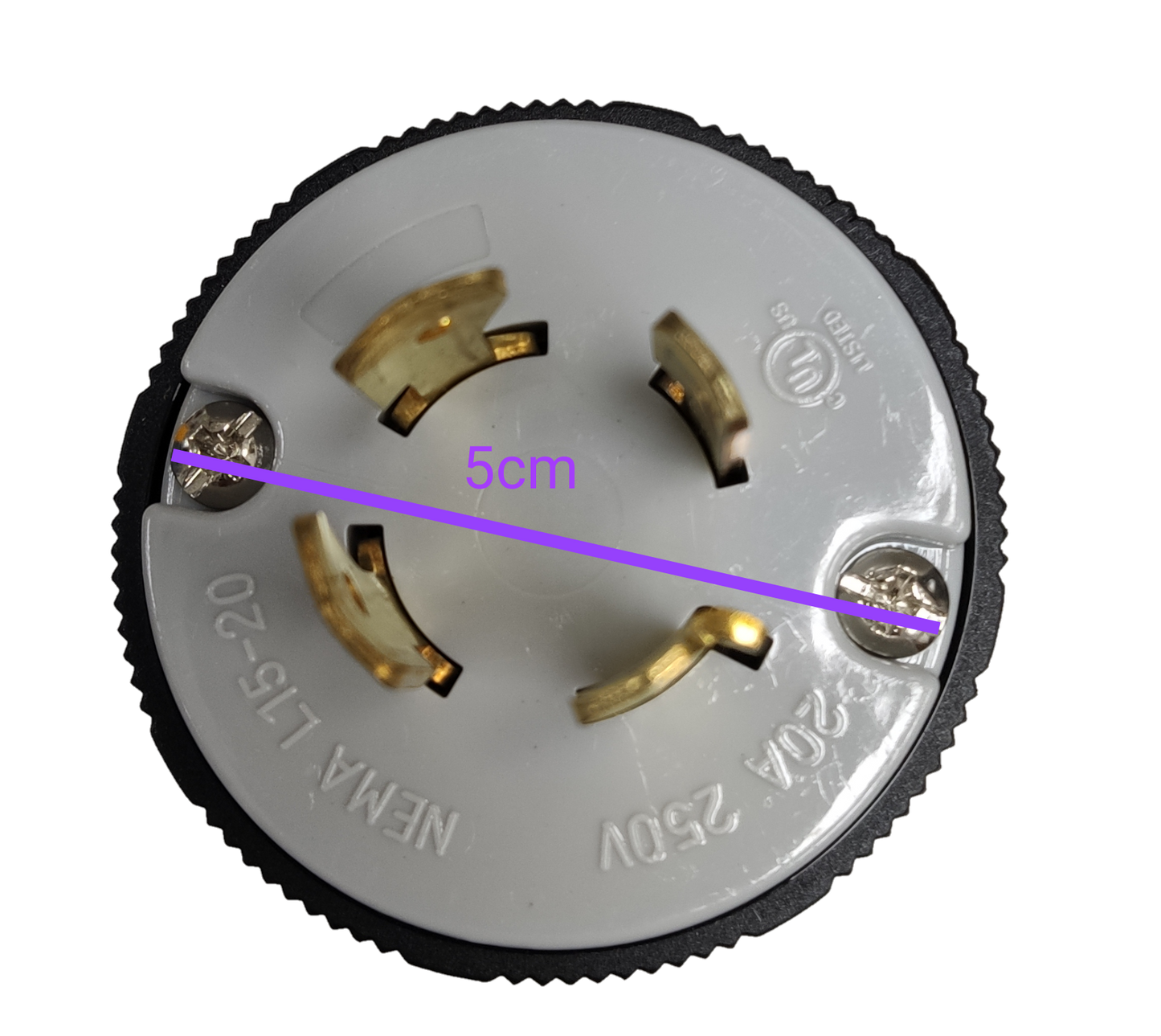 Grippes 20A Twist Lock Plug 3P+E (4P) 250V (NEMA L15) BL1520P, Twistlock Plug 20A 3P+E (4P), Twistlock