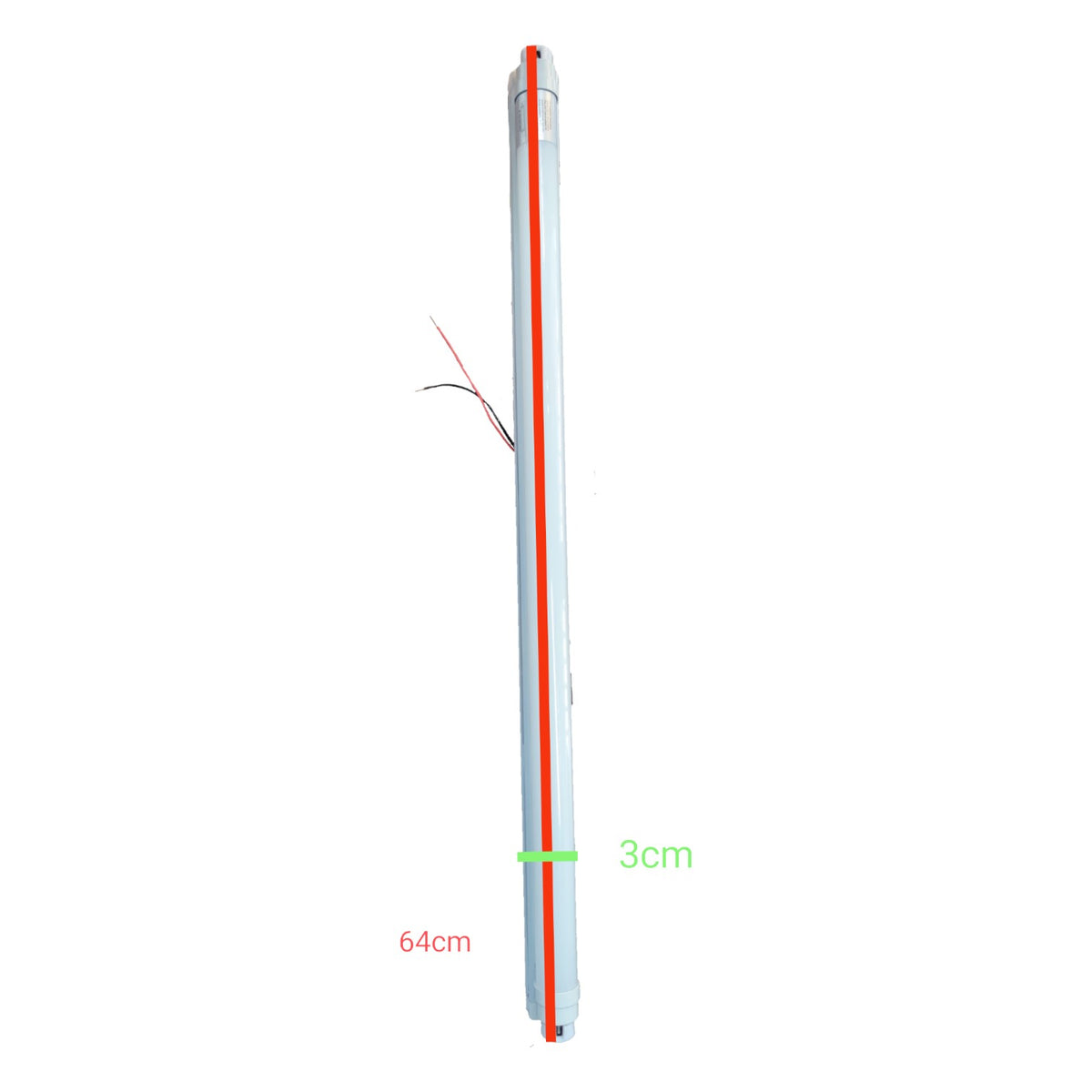 Firefly 9W T8 LED Fluorescent Tube Daylight 6500K Double Ended 220V with Fixture EFS04T8DL09/0.6MFHFIX
