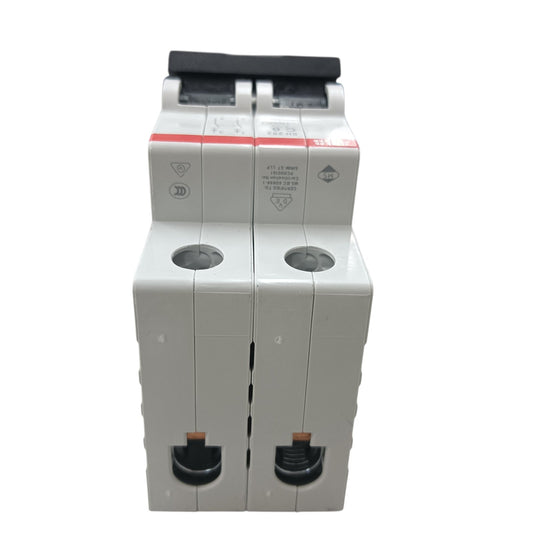 ABB MCB Miniature Circuit Breaker 50A 2 Pole 6 Kaic 220v SH202-C50