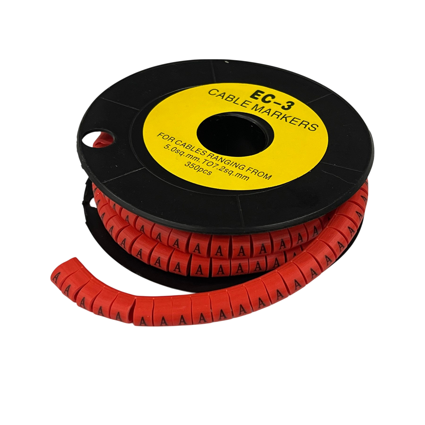 Grippes (A) Cable Marker Red 5.0mm to 7.2mm 350pcs