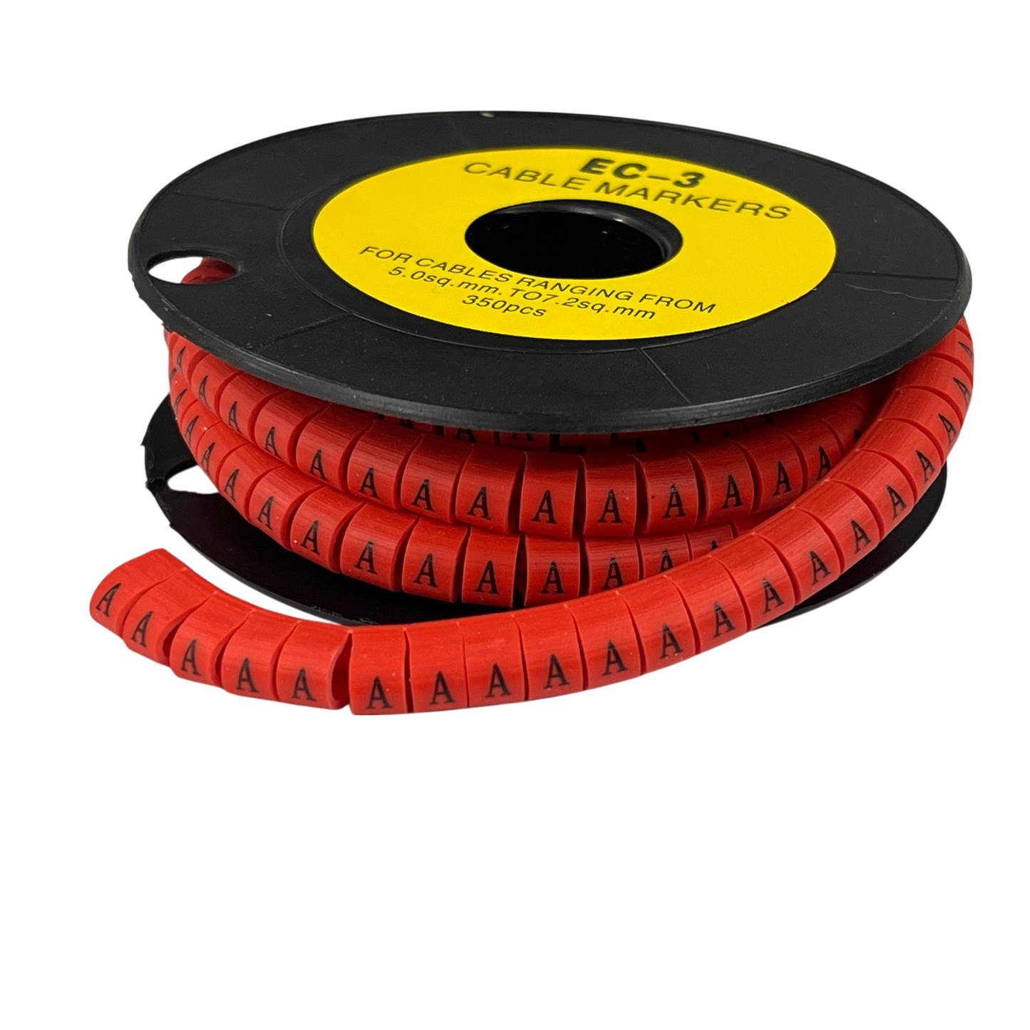 Grippes (A) Cable Marker Red 5.0mm to 7.2mm 350pcs