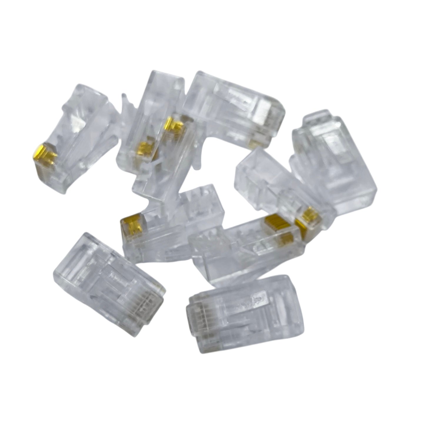 AMP CAT 6E UTP Plug Connector CAT 6 Plastic RJ45 Plug 100 Pcs per Order