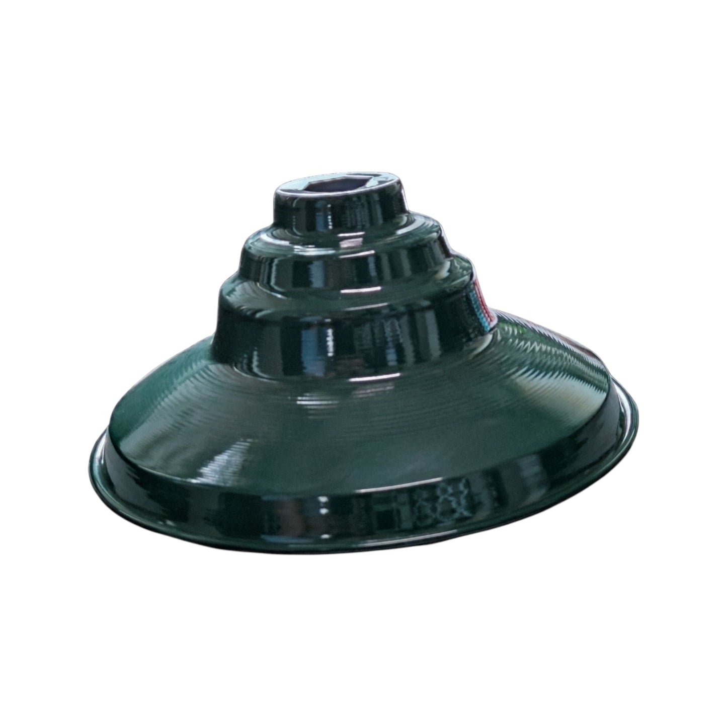 Amco Lamp Cover 16 Inches Shallow Type with E27 Socket Arm and Claw Foot Mounting, Sombrero Green Lamp Reflector
