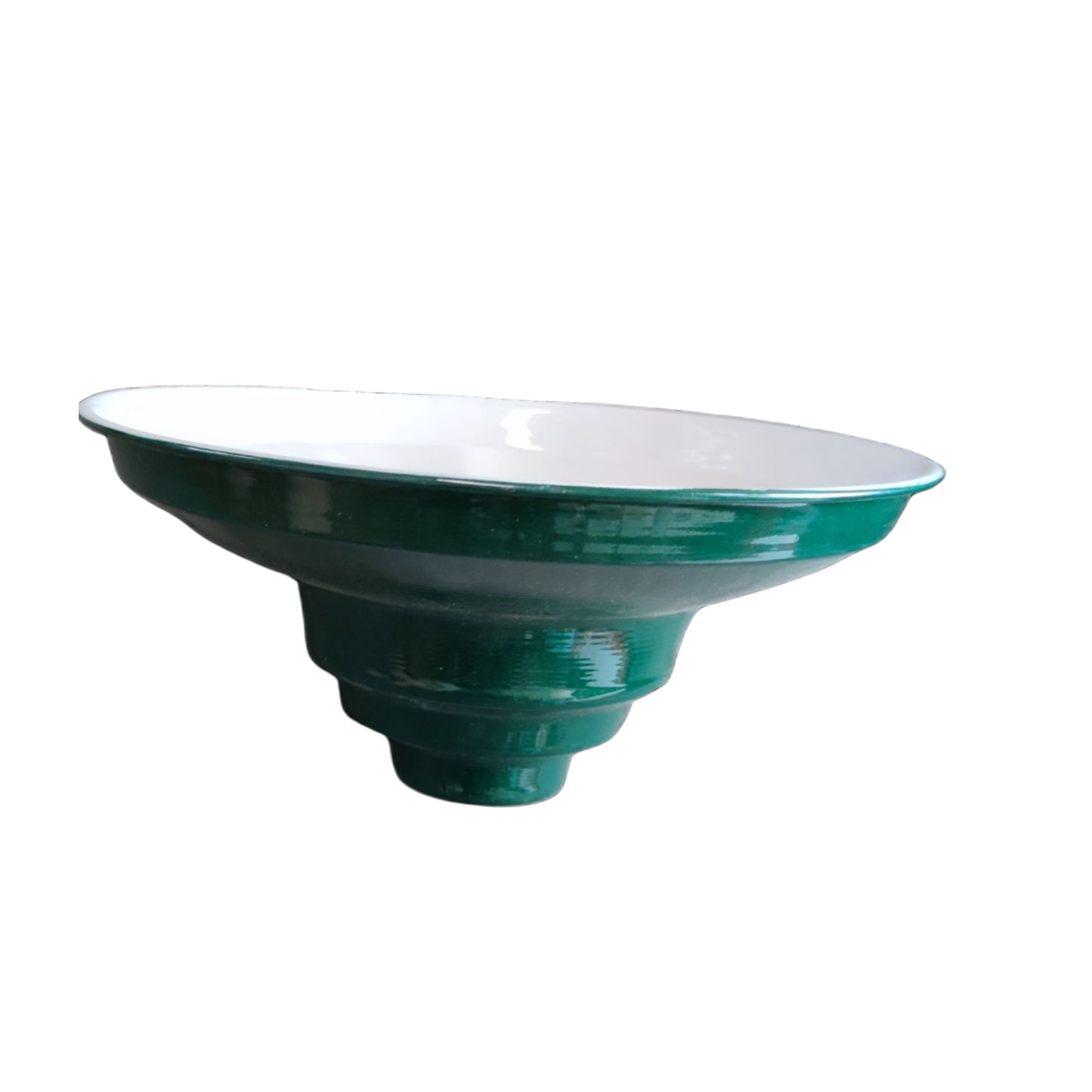 Amco Lamp Cover 16 Inches Shallow Type with E27 Socket Arm and Claw Foot Mounting, Sombrero Green Lamp Reflector