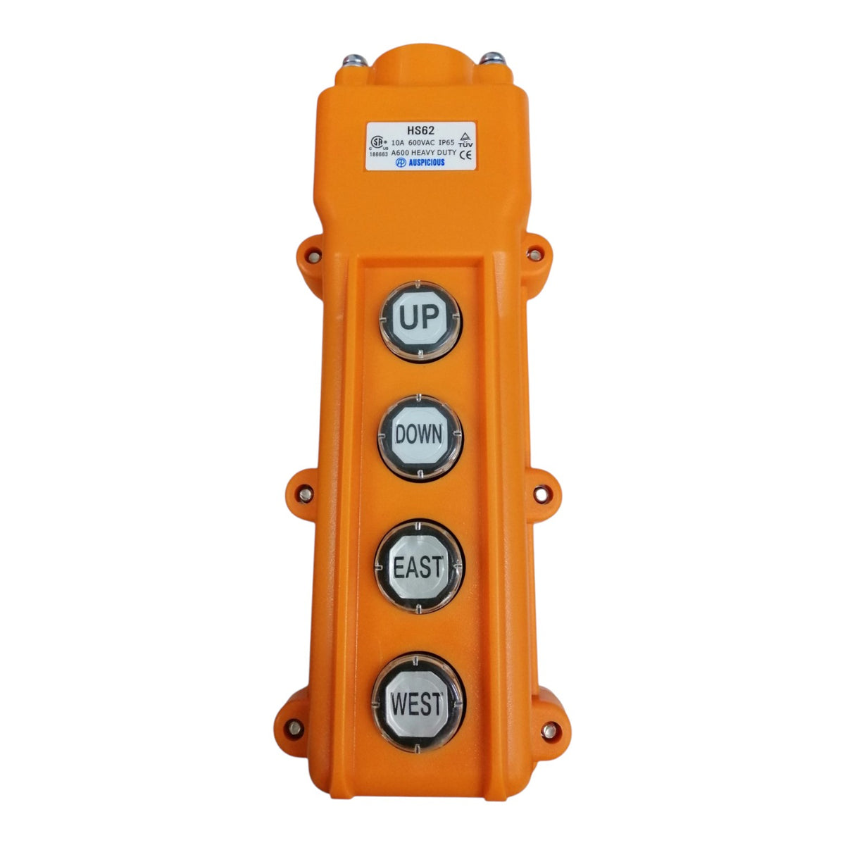 Auspicious Hoist Pushbutton Switch Rainproof 10A 600V Up Down East West H62 Electx Electrical Supply