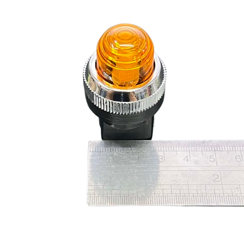 Auspicious Pilot Lamp 25mm Neon Light 220V YELLOW