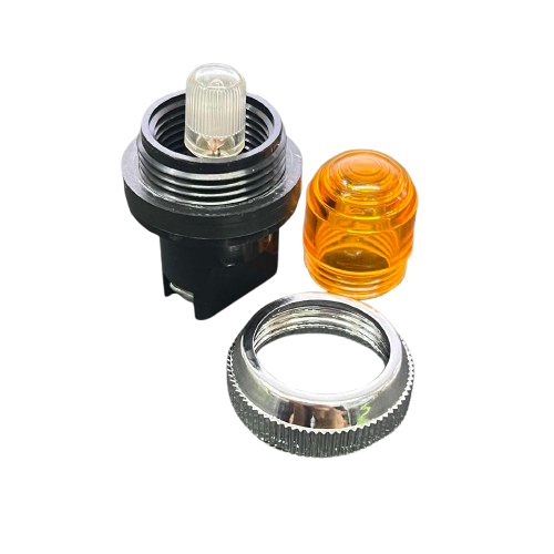 Auspicious Pilot Lamp 25mm Neon Light 220V YELLOW
