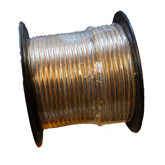 Win clear insulated automotive wire roll on black plastic spool for car and audio wiring