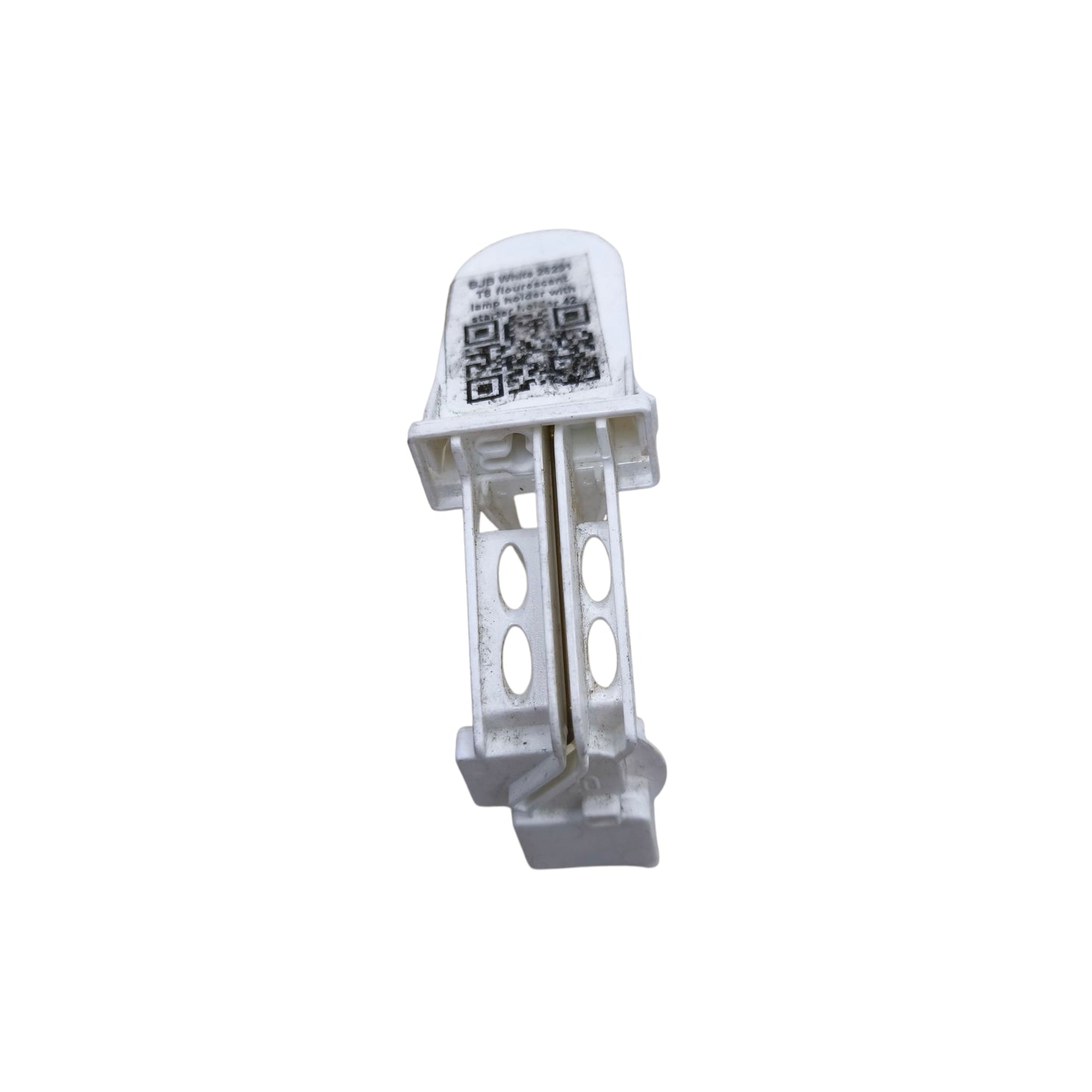 BJB Fluorescent Tube Holder T8 with Starter Holder Push Through 26.291