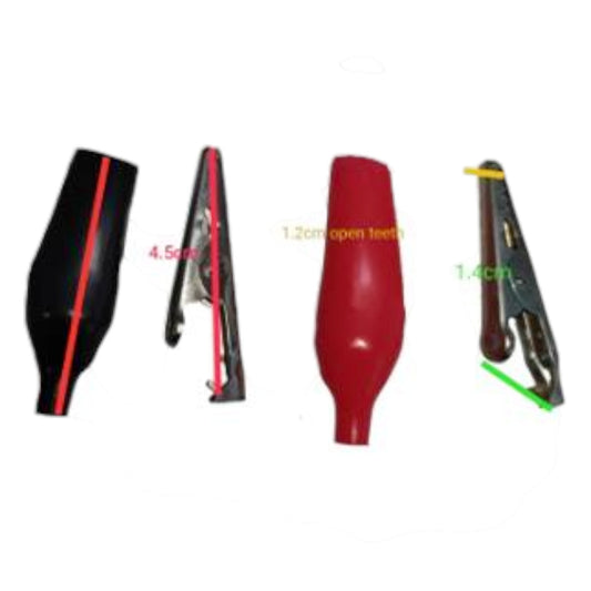 Battery Clip Small 5A Red/Black Alligator Clip 3 Pairs Per Order Electx Electrical Supply