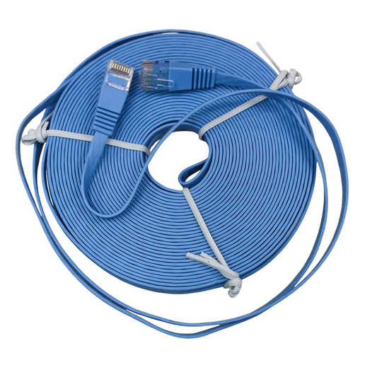 CAT6 UTP Patch Cords 15 Meters Ethernet Cable, LAN Cable, Flat Type Cable, CAT 6 Patch Cables