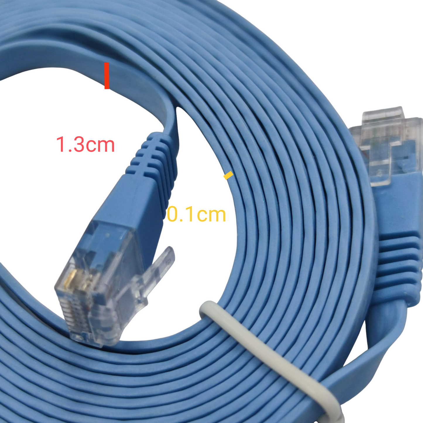 CAT6 UTP Patch Cords 10 Meters Ethernet Cable, LAN Cable, Flat Type Cable