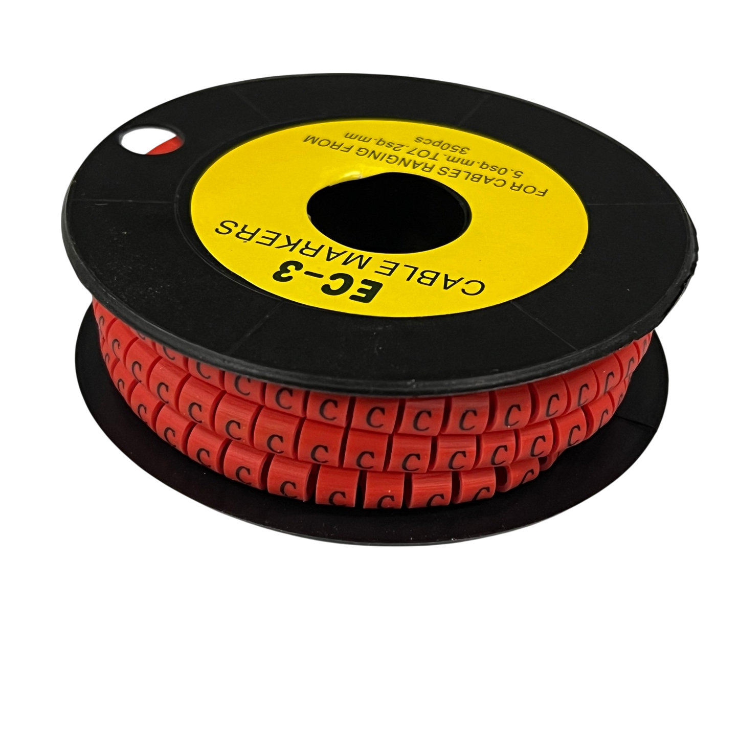 Grippes (C) Cable Marker Red 5.0mm to 7.2mm 350pcs