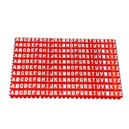 Cable Marker Clip On Type A-Z 2.0-3.2mm Red 260PC KCM-1.5MM(A-Z)R