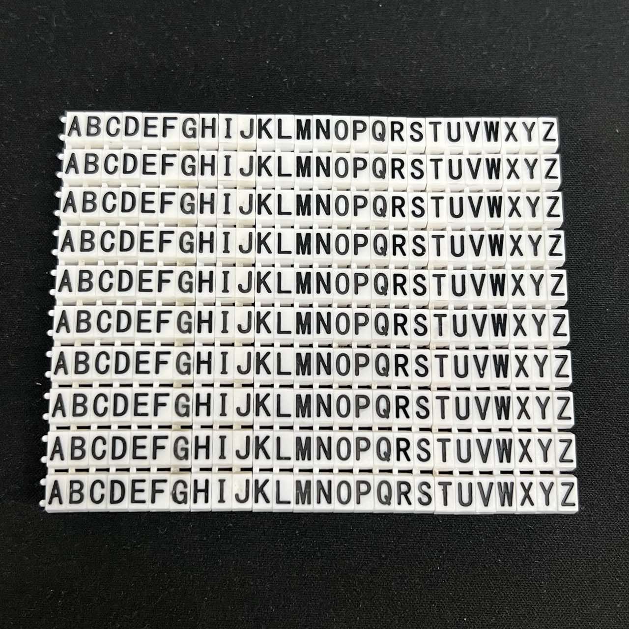 Cable Marker Clip On Type A-Z 4.0-5.5mm White 260PC