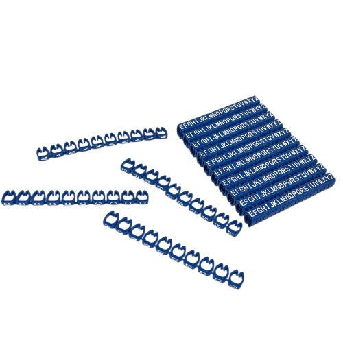 Cable Marker Clip On Type AZ 5.5-7.5mm Blue 260PC