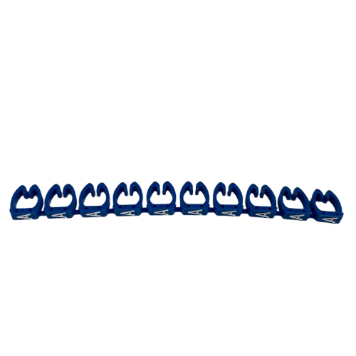 Cable Marker Clip On Type AZ 5.5-7.5mm Blue 260PC