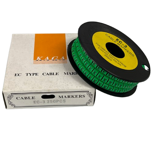 Cable (K) Marker 5.0mm to 7.2mm EC-3G 350pcs Green