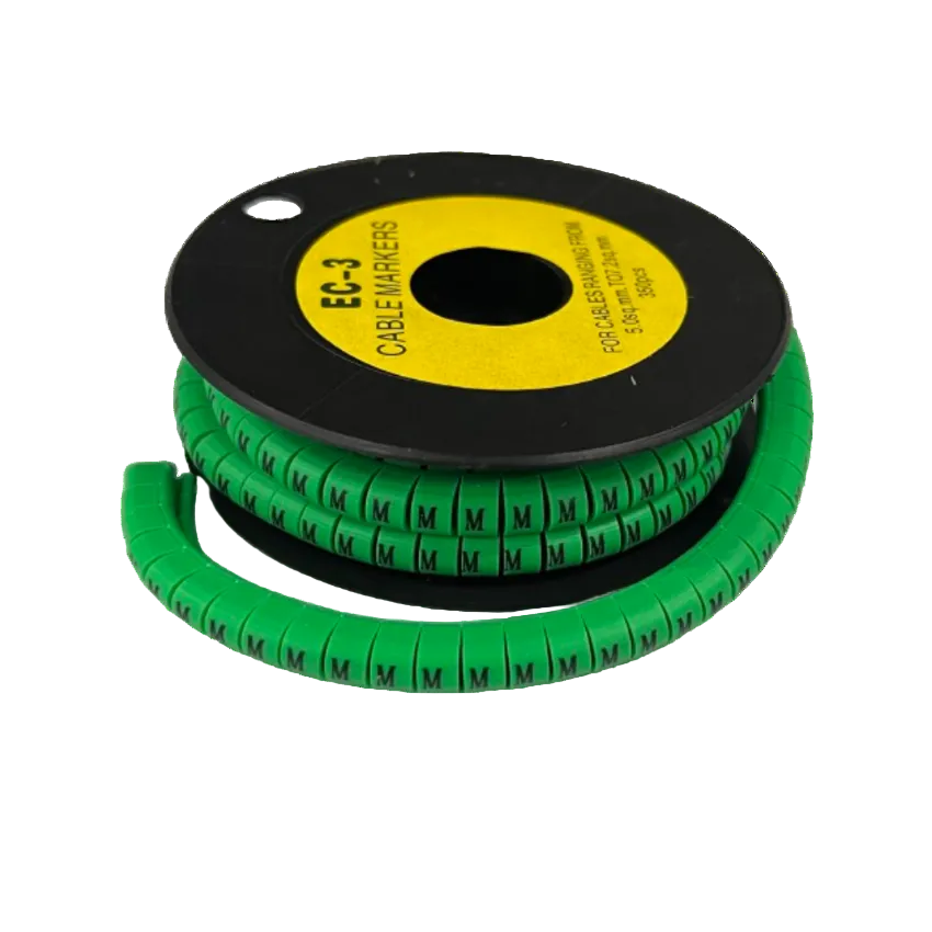Cable (M) Marker 5.0mm to 7.2mm EC-3G 350pcs Green Wire Tagging