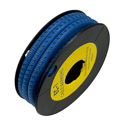 Cable (N) Marker 2.6mm to 4.2mm 1000pcs Blue EC-1B