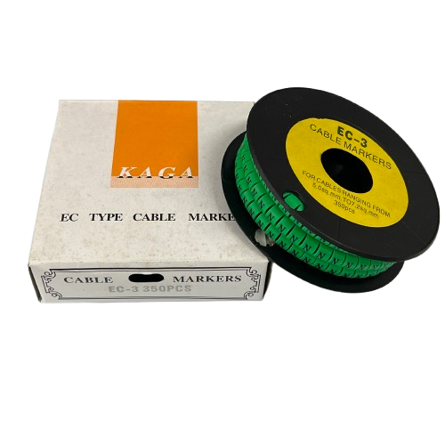 Cable (N) Marker 5.0mm to 7.2mm EC-3G 350pcs Green