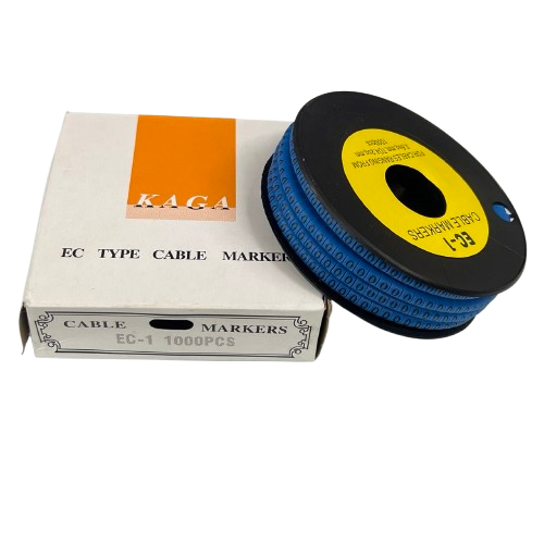 Cable (O) Marker 2.6mm to 4.2mm 1000pcs Blue EC-1B