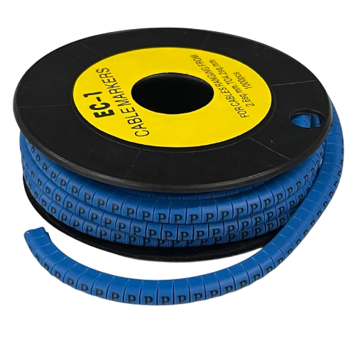 Cable (P) Marker 2.6mm to 4.2mm 1000pcs Blue EC-1B