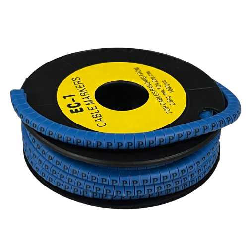 Cable (P) Marker 2.6mm to 4.2mm 1000pcs Blue EC-1B